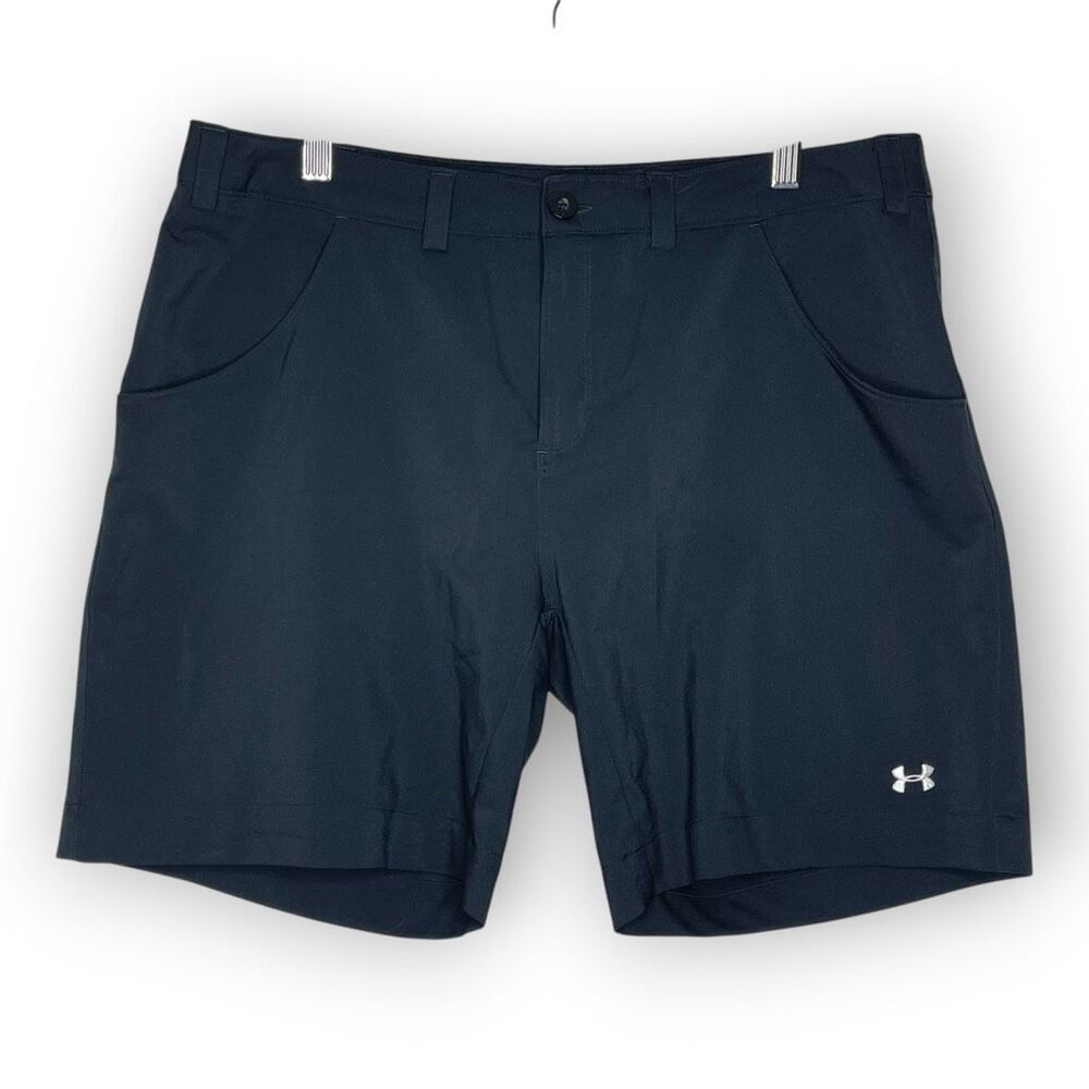 Under Armour Shorts Black Performance Golf Women’s Size 12 Zip Up Pockets